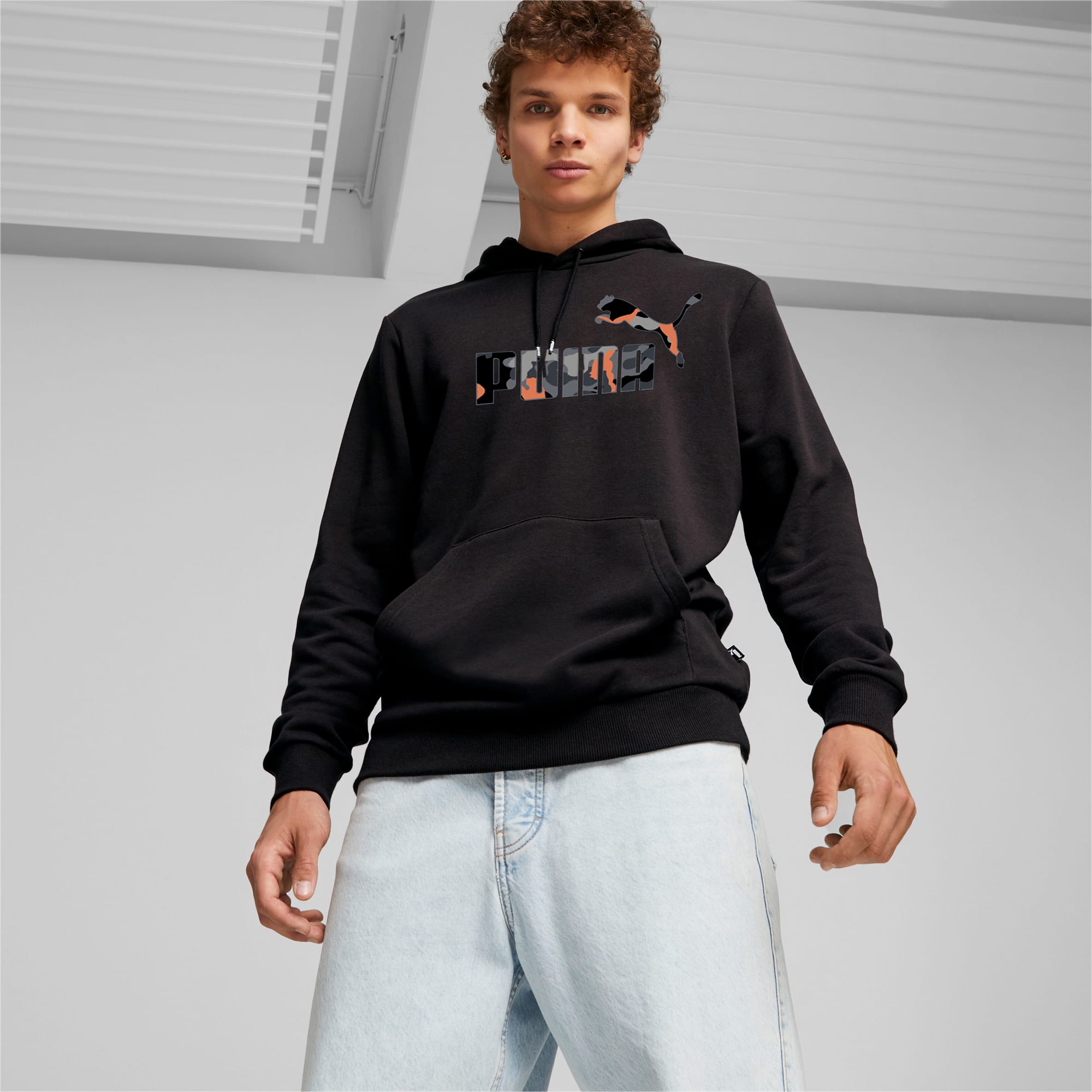 Puma black hotsell hoodie mens